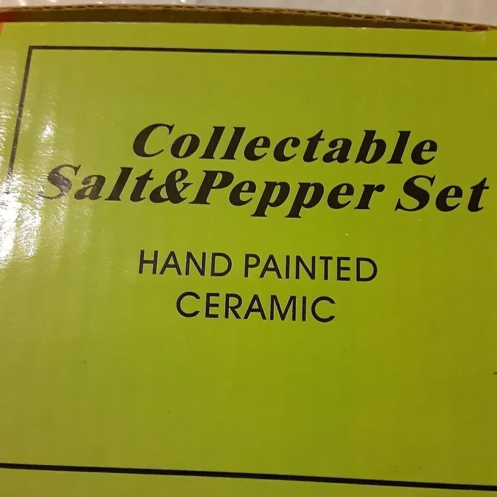 Ceramic Cars Salt and Pepper Set Collectible